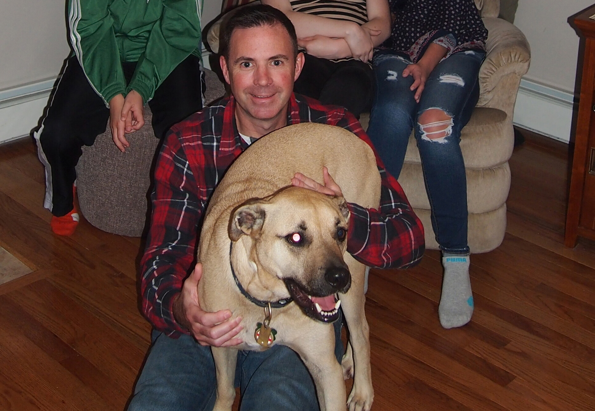 John Mousseau and his dog Rhody